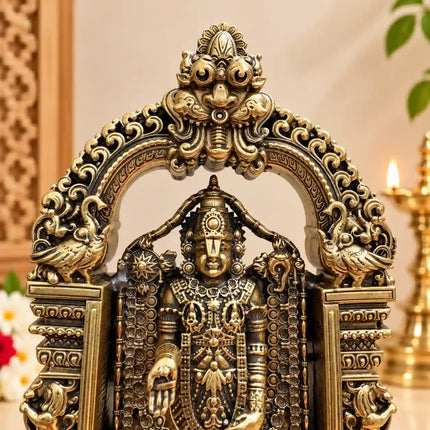 Brass Tirupati Balaji/Venkateshwar lightweight Idol