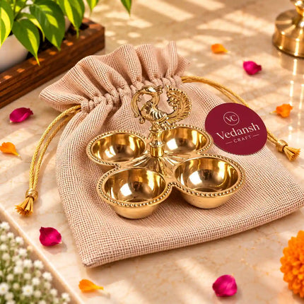 Brass Pooja Potli Gift Hamper: Bulk Corporate Gifting