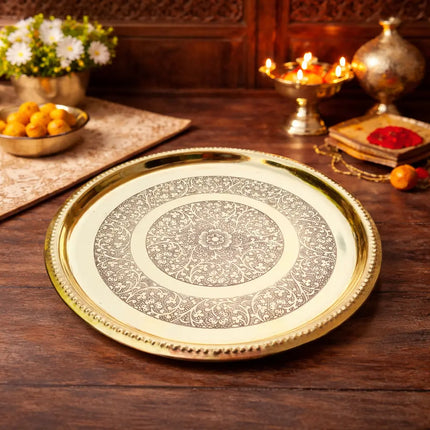 Brass Thali (9 Inch)