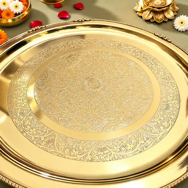 Brass Traditional Pooja Thal