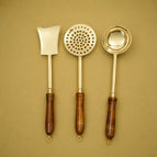 Set Of 3 Pieces (Solid Ladle + Skimmer + Palta)
