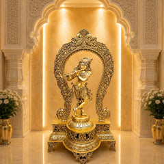 Radha Krishna Brass Idol/Murti/Statue