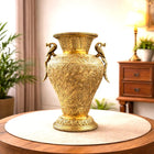 Brass Peacock Flower Vase / Planter Pot (11 Inch)