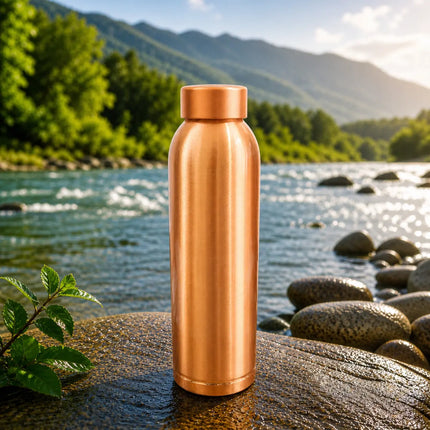 Copper Hammered Water Bottle (10.5 Inch)