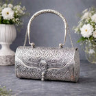 Brass Silver Plated Purse / Clutch bag (8.5 Inch)
