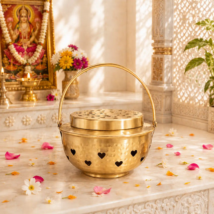 Brass Dhoop Dani & Incense Holder (5.5 Inch)