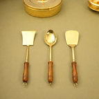 Set Of 3 Pieces (Palta + Serving Spoon + Curved Spatula)