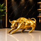 Brass Decorative Bull Statue (15 Inch)