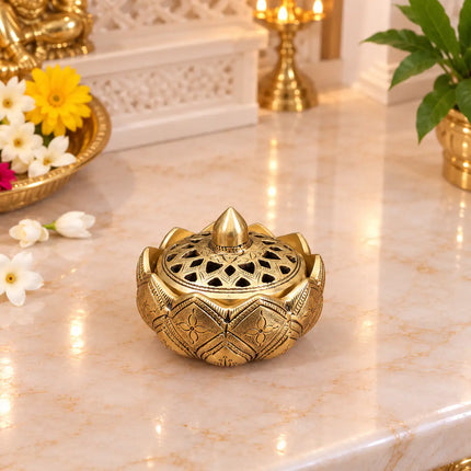 Brass Louts Dhoop Dani & Incense Holder