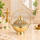 Brass Dhoop Dani & Incense Holder (5 Inch)