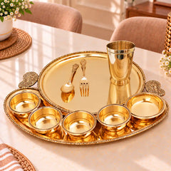 Brass Dinner Set and Thali Dinner Set