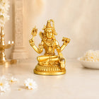 Brass Sitting Lord Shiva Idol (5 Inch)