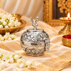 Silver peacock kumkum box urgent