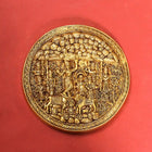 Brass Goverdhan Plate Wall Hanging (8 Inch)