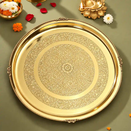 Brass Traditional Pooja Thal