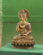 Brass Handcarved Blessing Buddha (13 Inch)