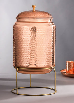 Copper Water Dispenser With Stand (20 Inch)