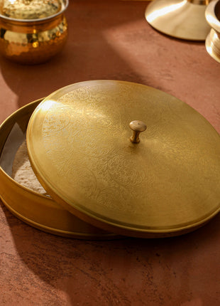 Brass Roti/Chapati box (3.5 Inch)