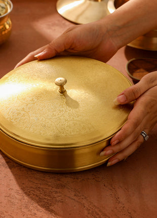 Brass Roti/Chapati box (3.5 Inch)