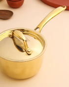 Brass Sauce Pan With Lid And Handle