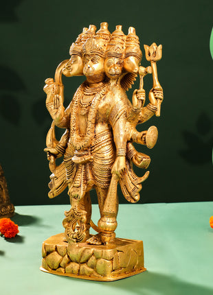 Brass Panchmukhi Hanuman Idol (18 Inch)