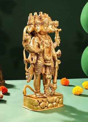 Brass Panchmukhi Hanuman Idol (18 Inch)