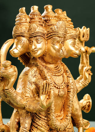 Brass Panchmukhi Hanuman Idol (18 Inch)