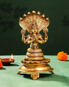 Brass Superfine God Patanjali Idol (10.5 Inch)