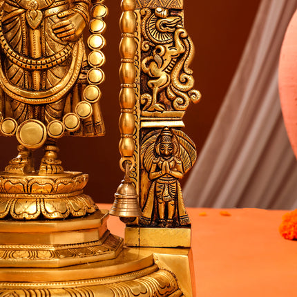 Brass Frame Tirupati Balaji Venkateshwar Idol (22 Inch)