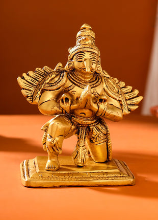 Brass Sitting Garuda Idol (5 Inch)