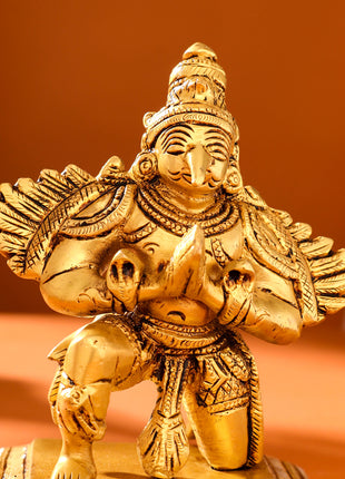 Brass Sitting Garuda Idol (5 Inch)