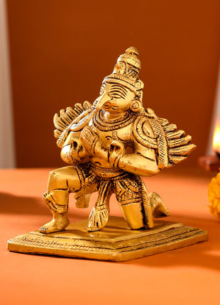 Brass Sitting Garuda Idol (5 Inch)