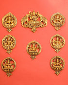 Brass Ashtalakshmi Hanging Plates Set