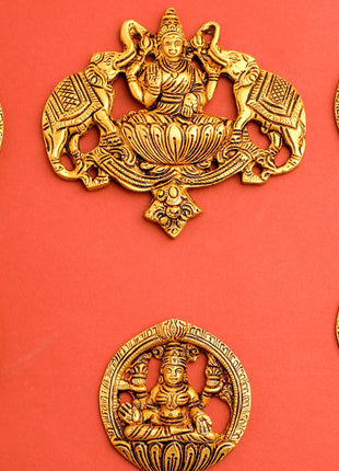 Brass Ashtalakshmi Hanging Plates Set