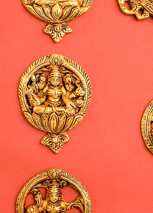 Brass Ashtalakshmi Hanging Plates Set