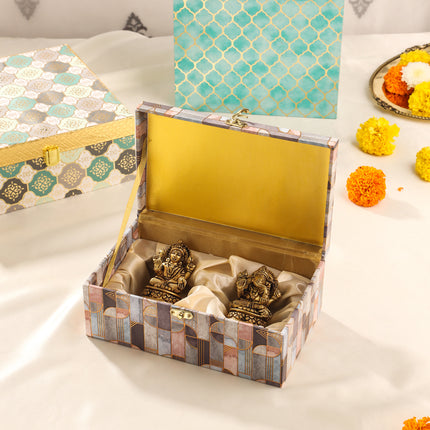 Brass Ganesha & Lakshmi Idol Corporate Festive Hamper