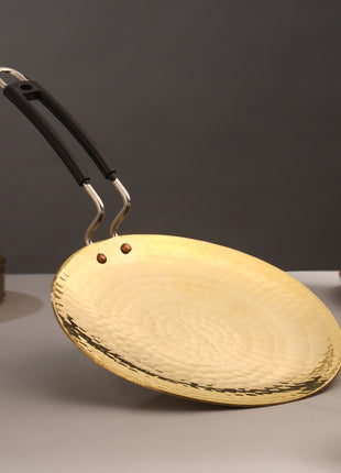 Brass Hammered Roti Tawa (17.5 Inch)