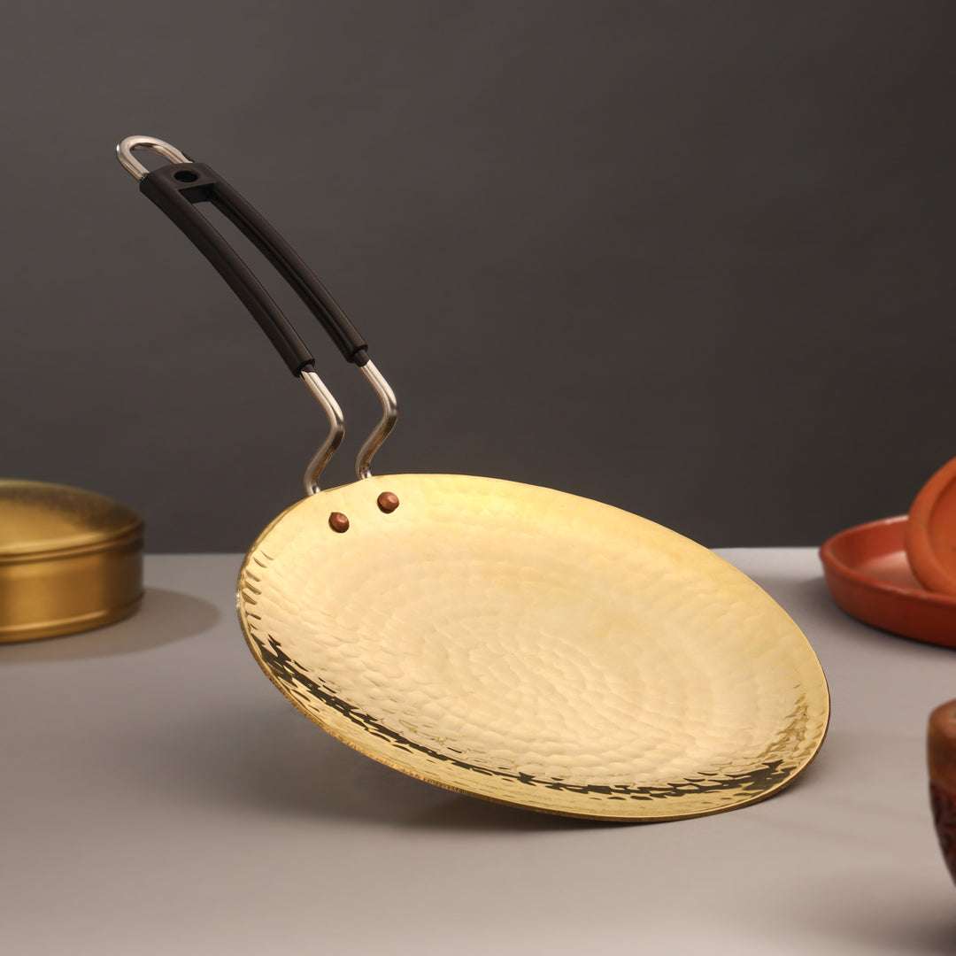 Bras Roti Brass Hammered Roti Tawa (17.5 Inch) – Vedansh Craft