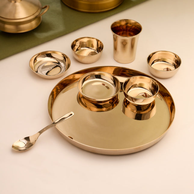 Kansa Thali/Dinner Set (1.9 Kg)