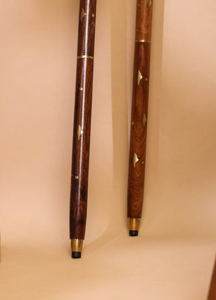 Brass Carving Walking Stick (38.5 Inch)