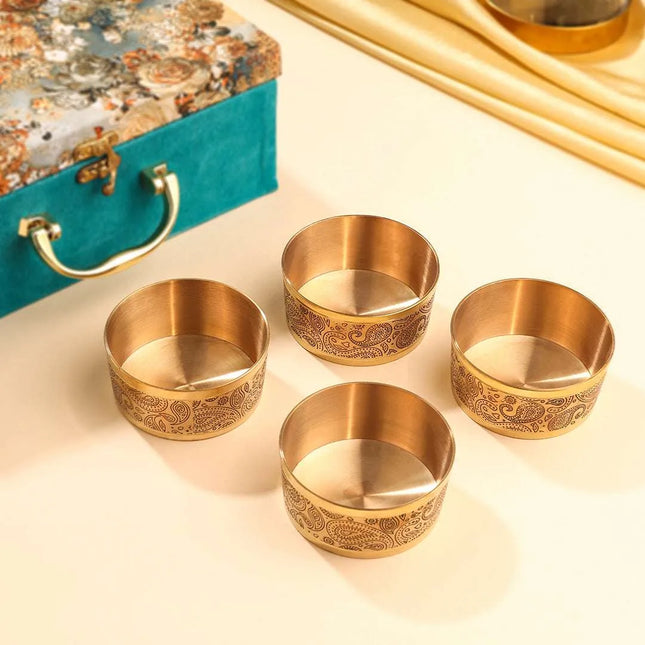 Brass Dry Fruit Bowl Box Hamper