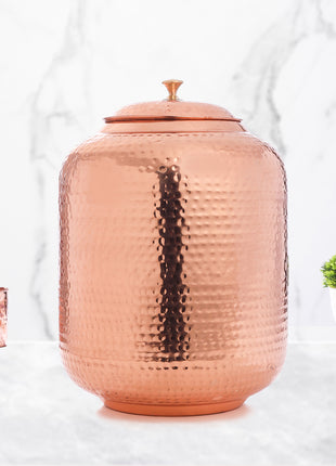 Copper Hammered Water Dispenser (16 Inch)