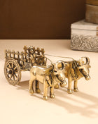 Brass Double Bullock Cart (3 Inch)
