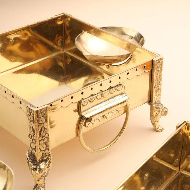 Brass Akhand Jyot Stand