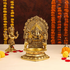Shop now for the most exquisite Brass Ganesha/Lakshmi Diya