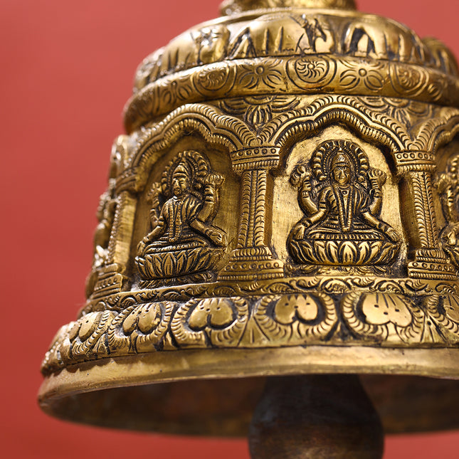 Brass Superfine Wall Hanging Temple Bell (33.5 Inch)