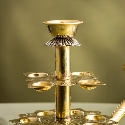 Brass Traditional Ganga Aarti (12.5 Inch)