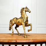 Brass Running Horse Figurine (10.5 Inch)