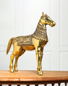 Brass Royal Horse Statue (16.5 Inch)