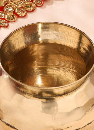 Brass Hammered Pooja Kalash